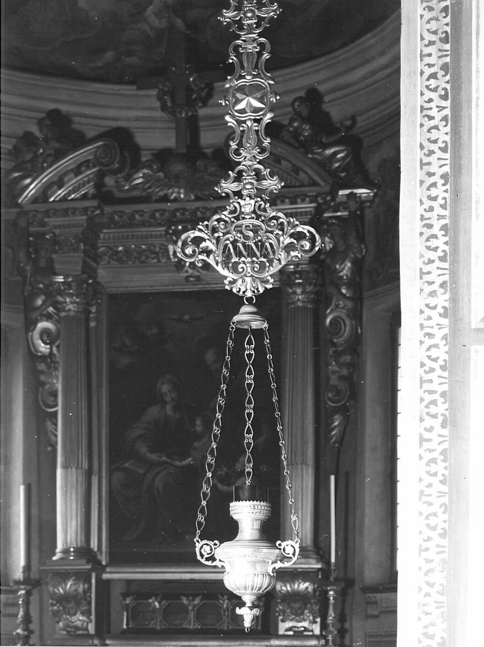 lampada pensile, serie - bottega lombarda (inizio, seconda metà sec. XIX, sec. XIX)