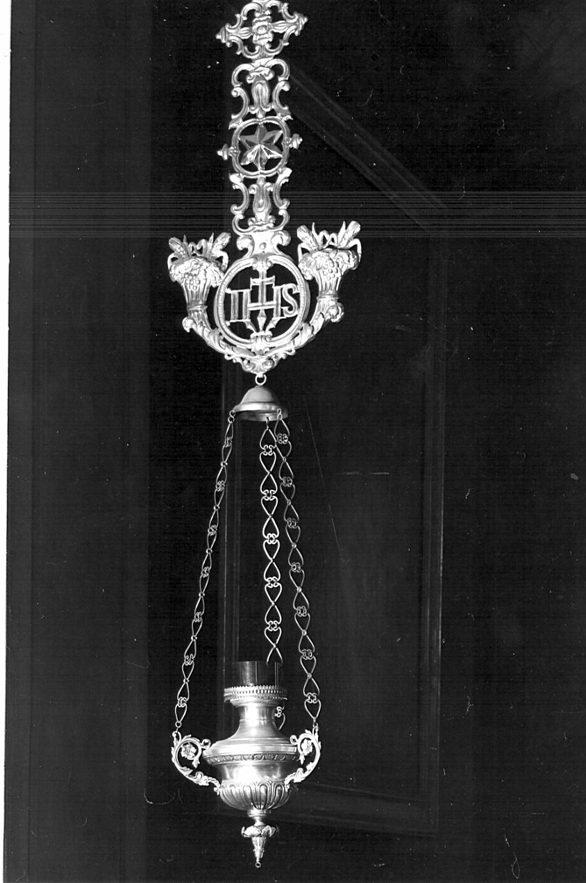 lampada pensile, serie - bottega lombarda (inizio, fine/inizio sec. XIX, secc. XIX/ XX)