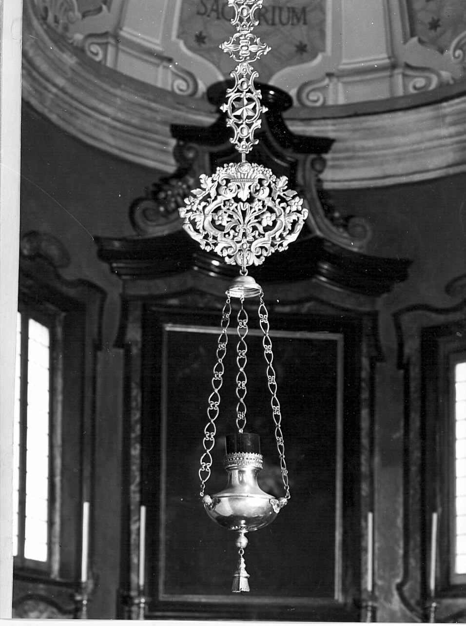 lampada pensile, serie - bottega lombarda (inizio, seconda metà sec. XIX, sec. XIX)