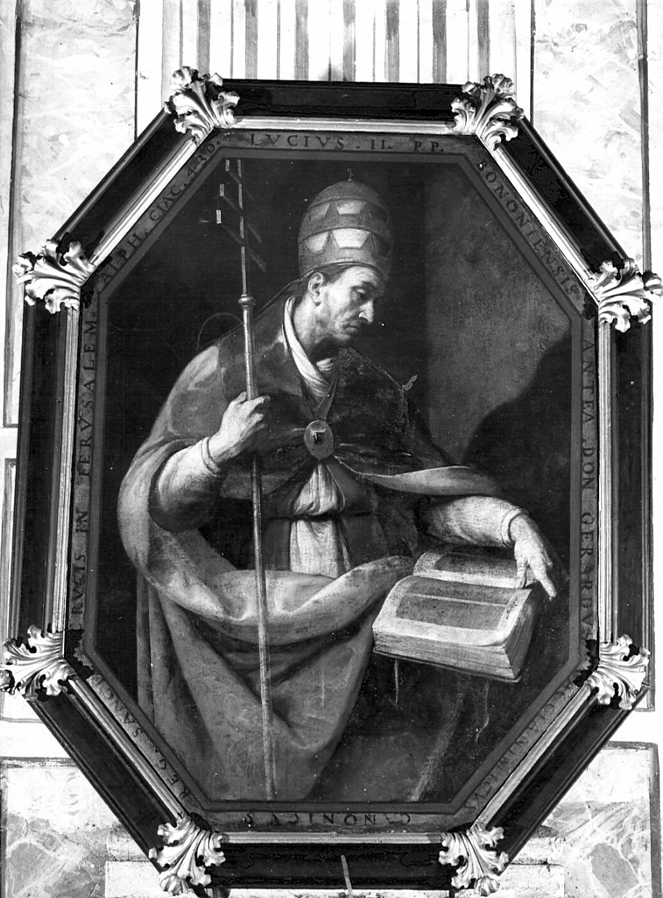 Lucio II (dipinto, opera isolata) di Crespi Daniele (cerchia) (sec. XVII)