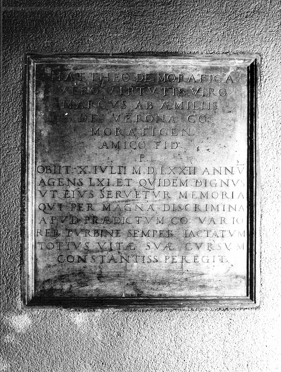 lapide tombale, opera isolata - bottega lombarda (sec. XVI)