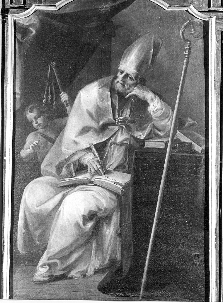 Sant'Ambrogio (dipinto, opera isolata) - ambito lombardo (fine/inizio secc. XVII/ XVIII)