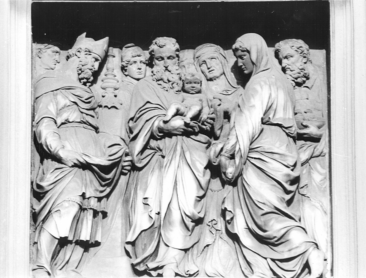 presentazione di Gesù al tempio (rilievo, opera isolata) di Fontana Annibale (sec. XVI)