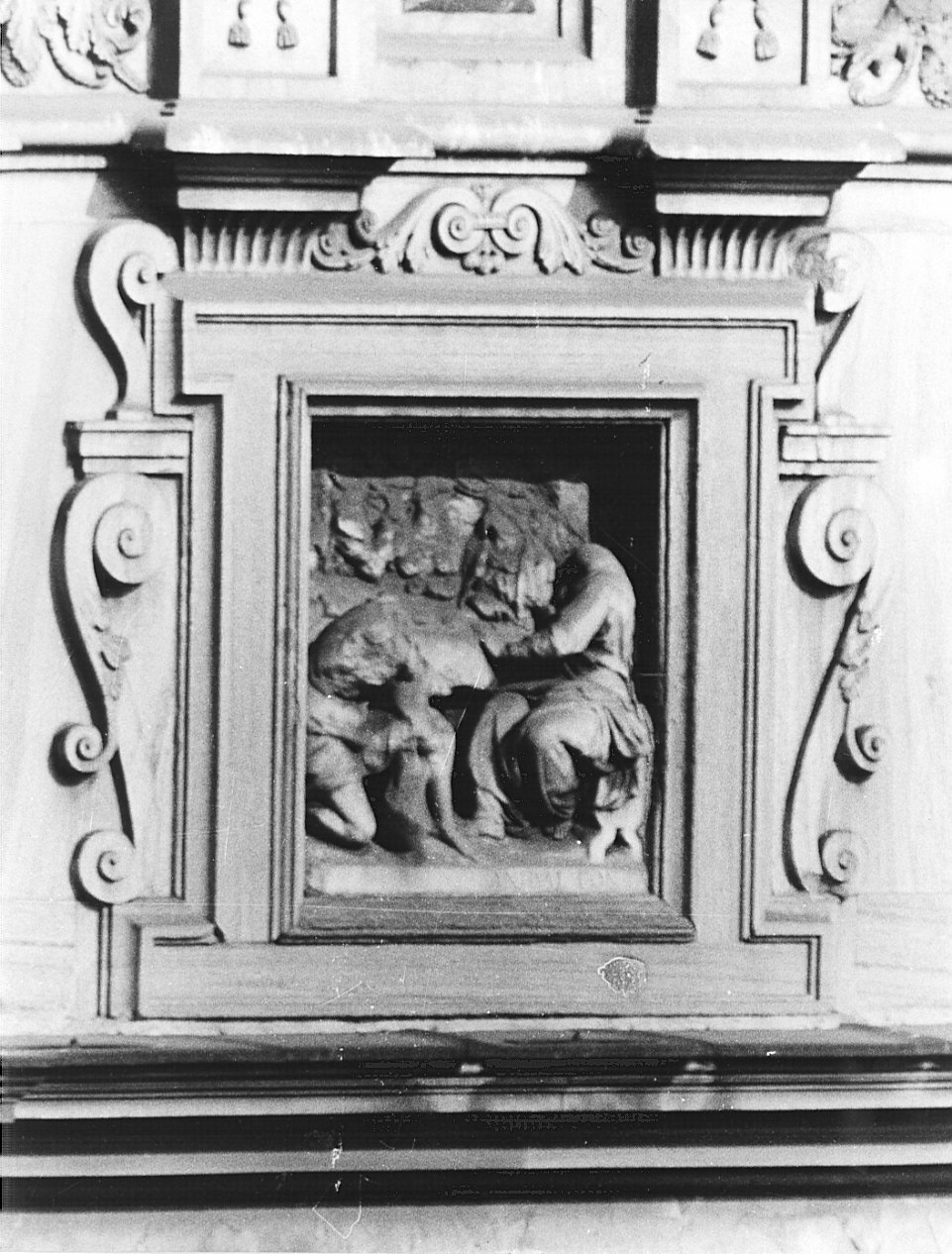 nozze di Cana (rilievo, opera isolata) di Fontana Annibale (sec. XVI)