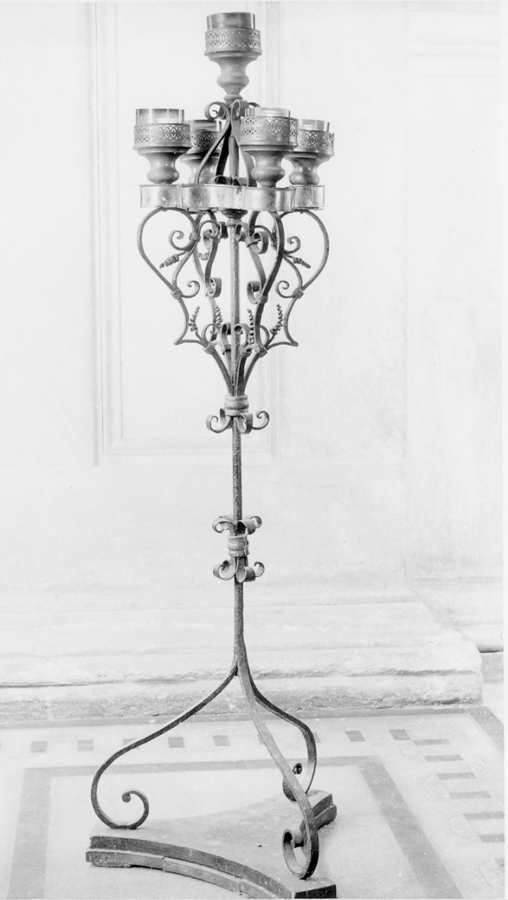 candeliere d'altare, opera isolata - bottega lombarda (sec. XIX)