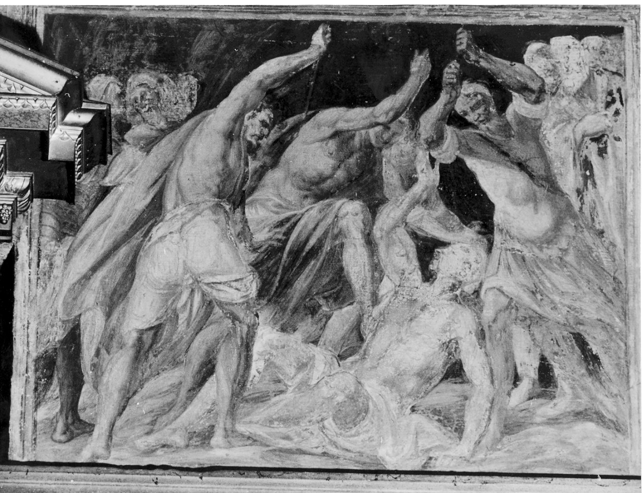 martirio di San Sebastiano (dipinto, opera isolata) di Della Rovere Giovanni Mauro detto Fiammenghino, Della Rovere Giovanni Battista detto Fiammenghino (inizio sec. XVII)