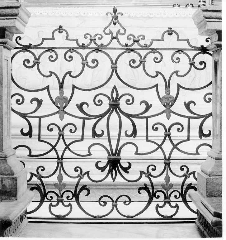 cancellata di balaustrata, serie - bottega lombarda (sec. XVIII)