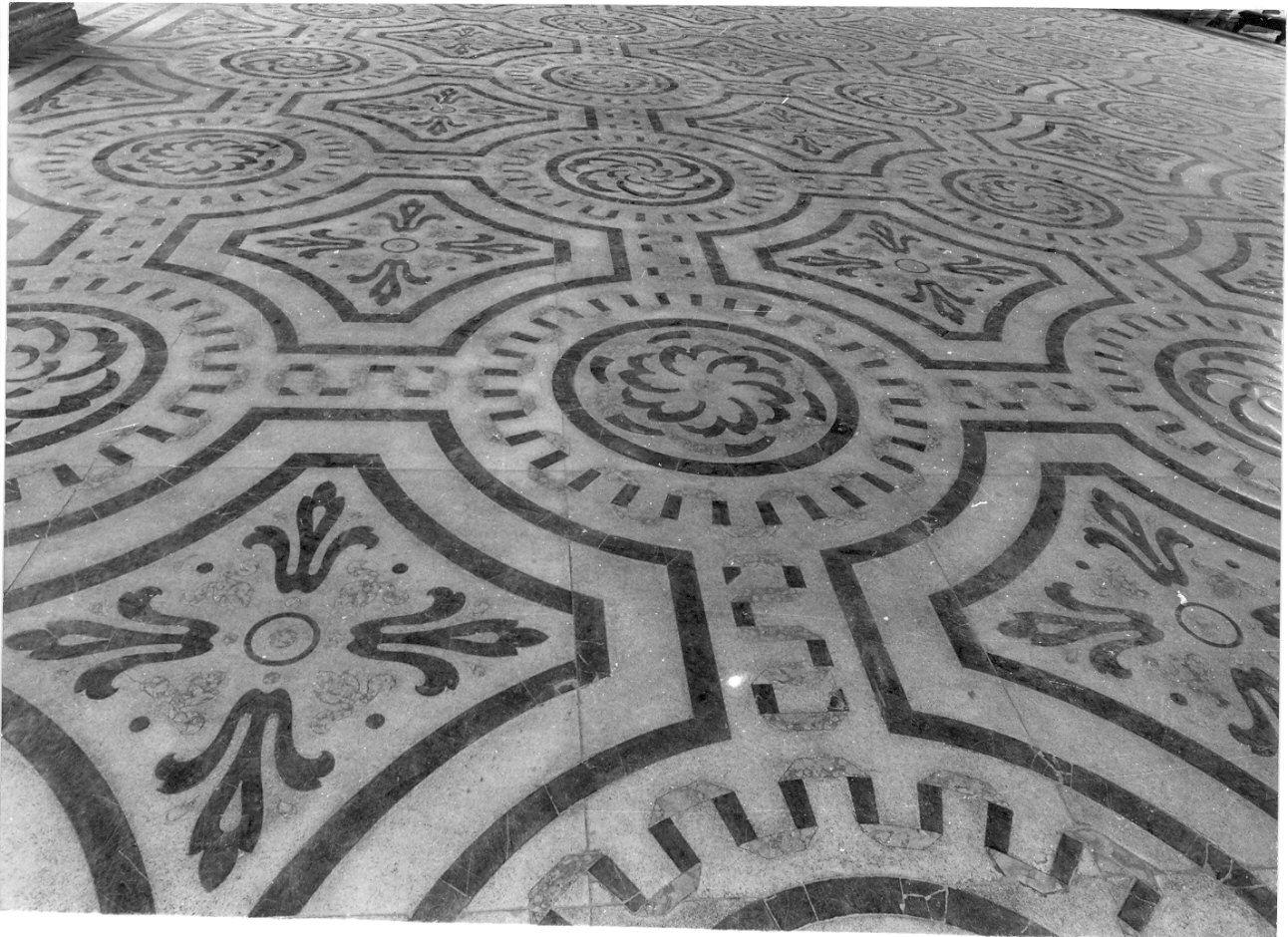 pavimento, opera isolata - bottega lombarda (fine/inizio secc. XVI/ XVII)