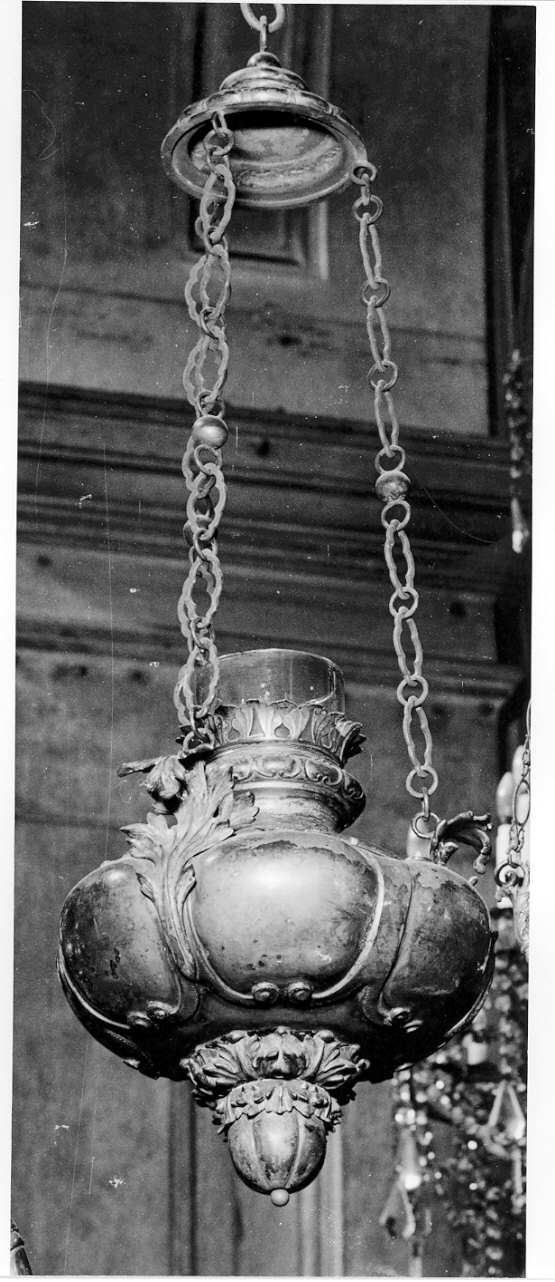 lampada pensile, opera isolata - bottega lombarda (sec. XVIII)