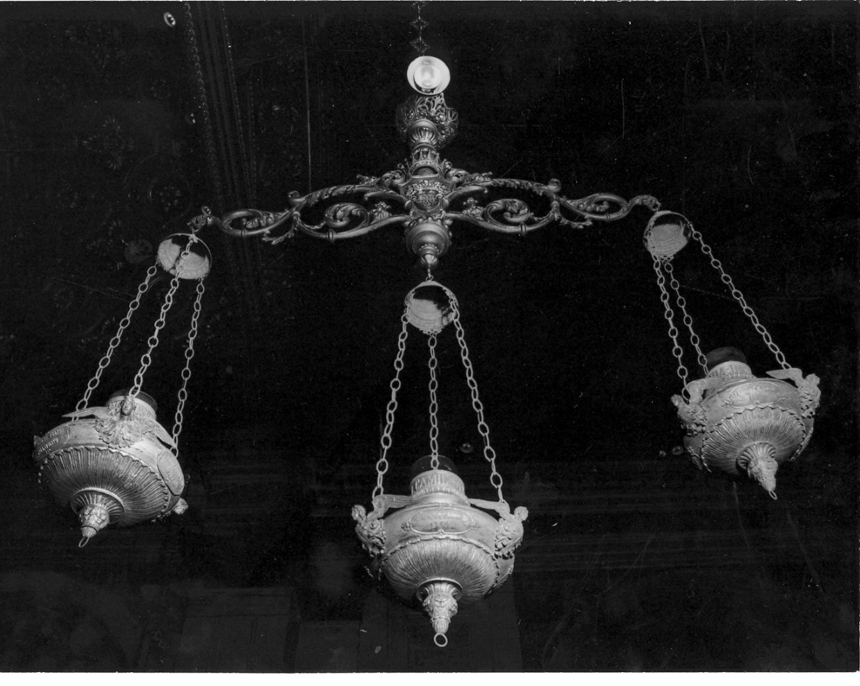 lampada pensile, serie - bottega lombarda (fine sec. XIX)