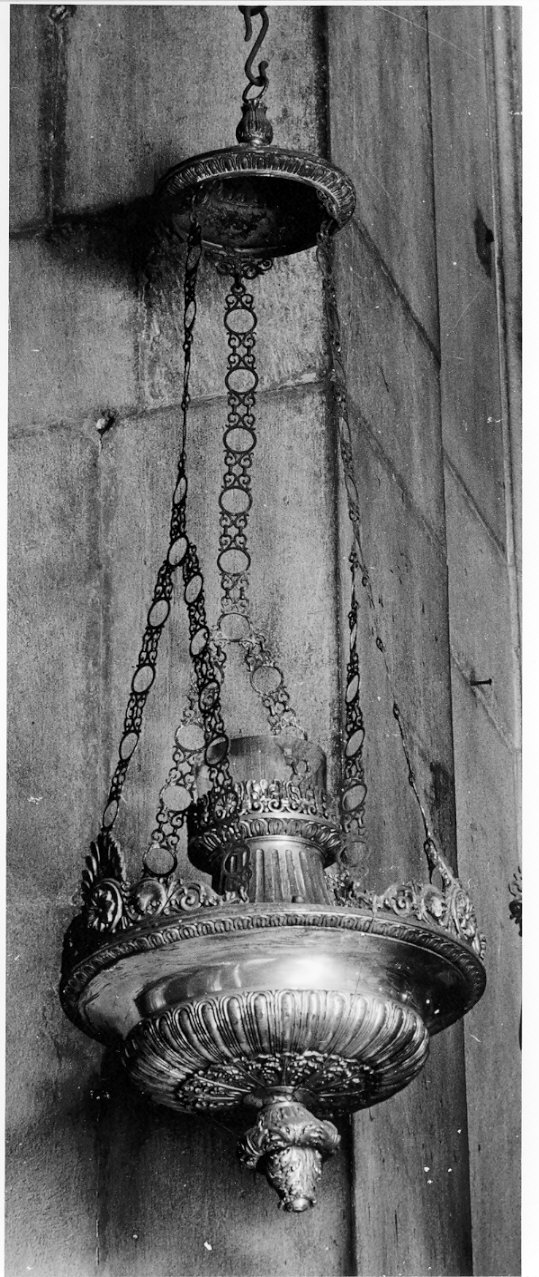 lampada pensile, opera isolata - bottega lombarda (sec. XIX)