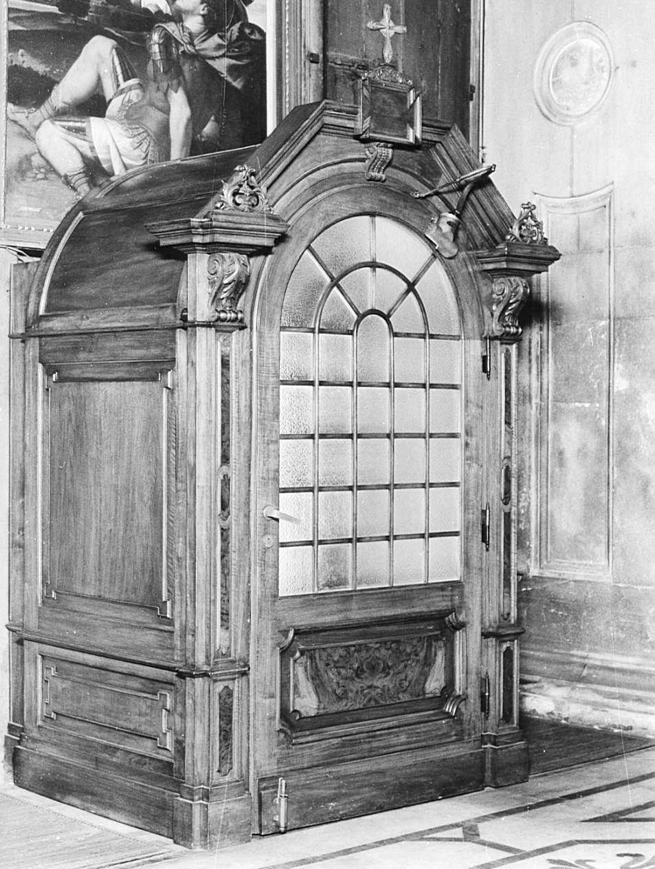 bussola d'ingresso, opera isolata - bottega italiana (sec. XIX)