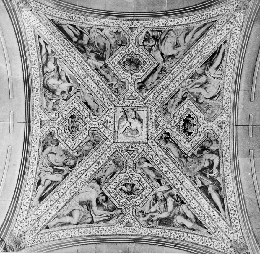 personaggi biblici (decorazione pittorica, opera isolata) di Piazza Callisto (attribuito) (metà sec. XVI)