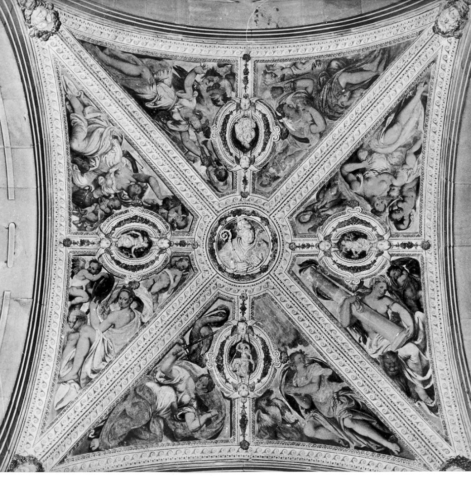 Virtù (decorazione pittorica, opera isolata) - ambito lombardo (sec. XVI)