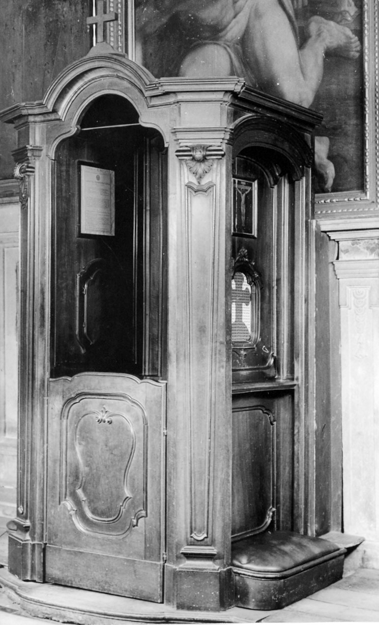 confessionale, opera isolata - bottega lombarda (sec. XIX)