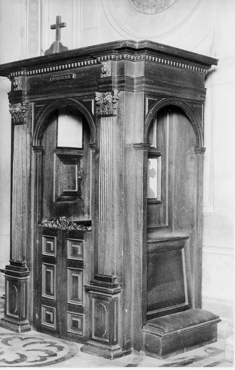 confessionale, opera isolata - bottega lombarda (sec. XIX)