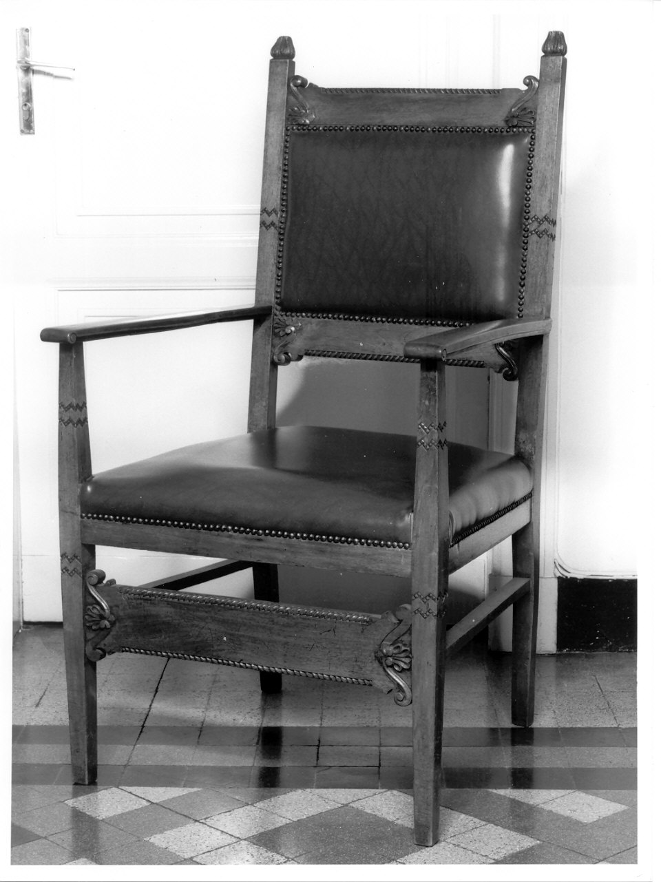 poltrona, opera isolata - ambito lombardo (terzo quarto sec. XIX)