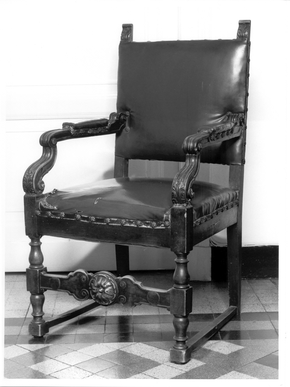 poltrona, opera isolata - ambito lombardo (prima metà sec. XIX)