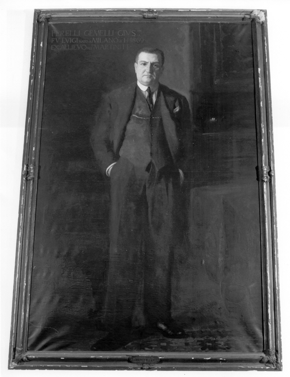 Ritratto di Alfredo Giuseppe Perelli Gemelli (dipinto, opera isolata) - ambito lombardo (sec. XIX)