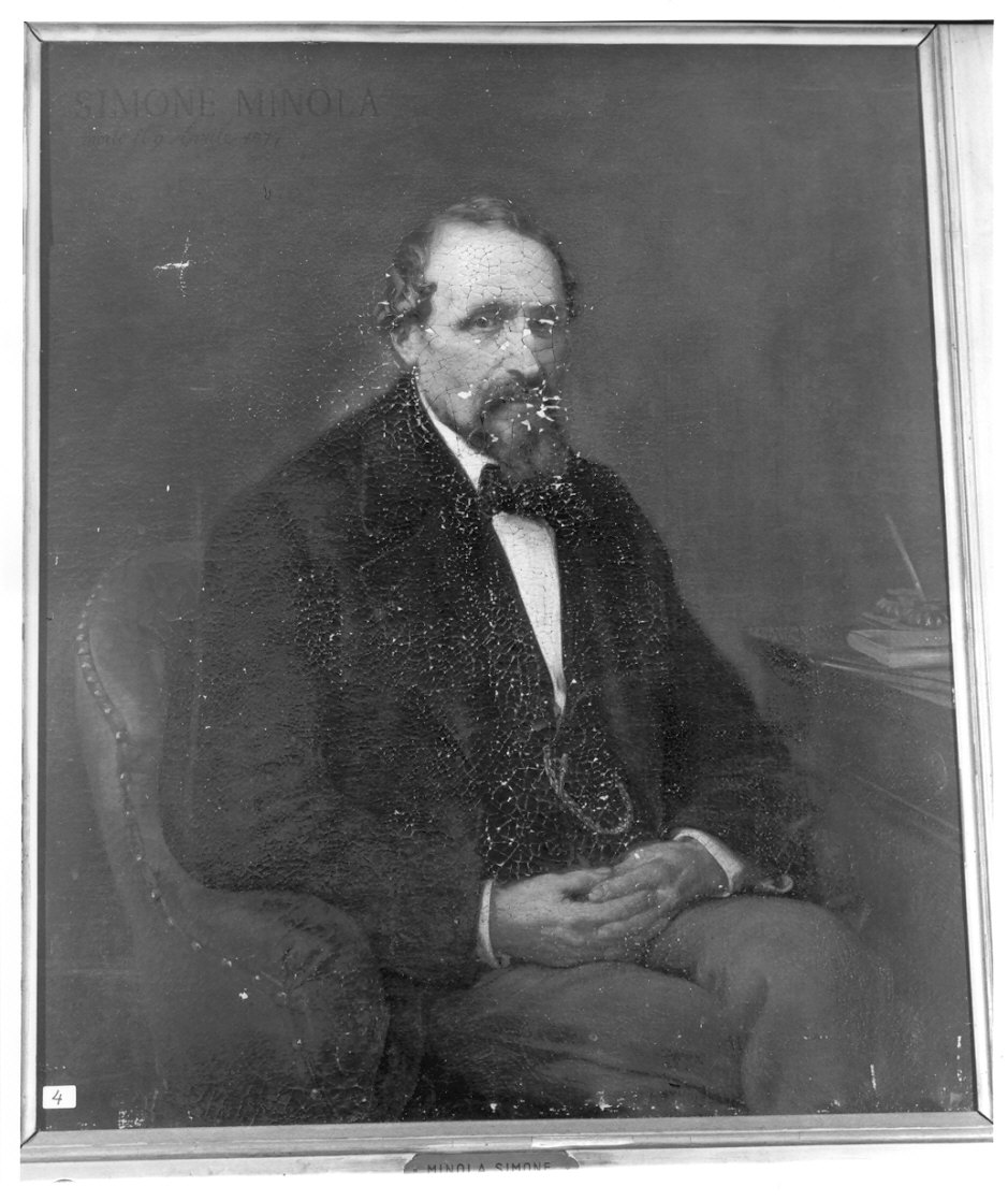 Ritratto di Simone Minola (dipinto, opera isolata) di Landriani Simone (sec. XIX)