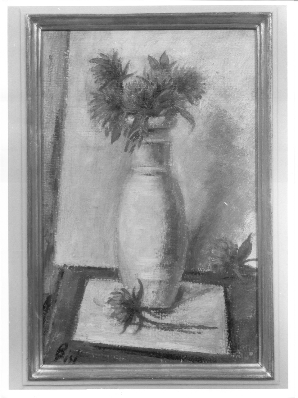 vaso di fiori (dipinto, opera isolata) di Bisi Carlo (secondo quarto sec. XX)