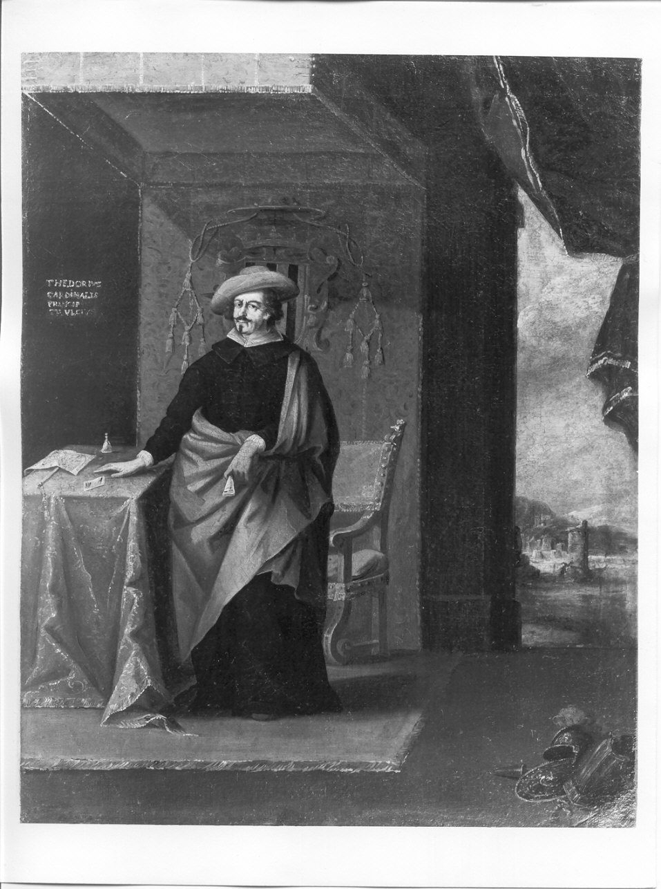 Ritratto del cardinale Teodoro Trivulzio (dipinto, opera isolata) di Santagostino Giacinto (attribuito) (sec. XVII)