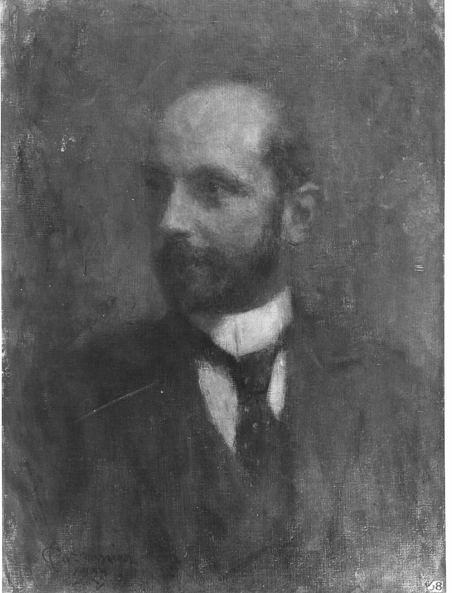 Ritratto di Alberto Casiraghi (dipinto, opera isolata) di Cazzaniga Carlo (sec. XX)