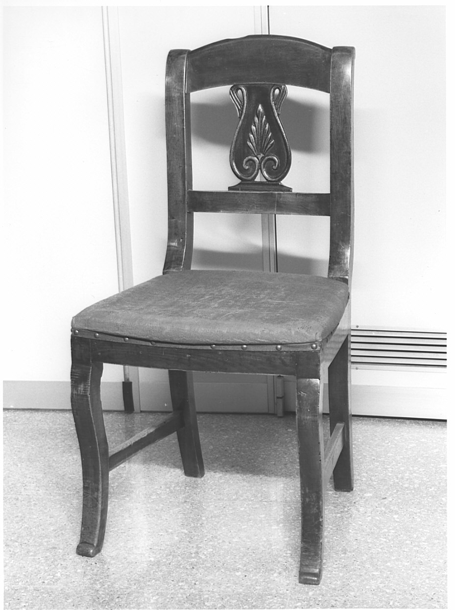 sedia, opera isolata - ambito lombardo (prima metà sec. XIX)
