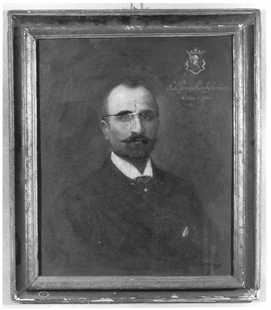 Ritratto di Pompeo Confalonieri (dipinto, opera isolata) - ambito lombardo (sec. XX)