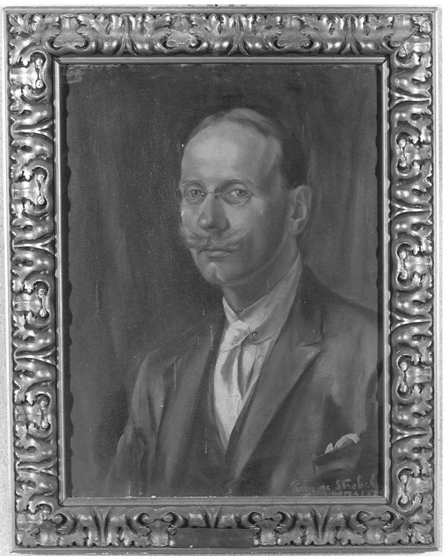 Ritratto d'uomo (dipinto, opera isolata) di De Strobel Daniele (sec. XX)