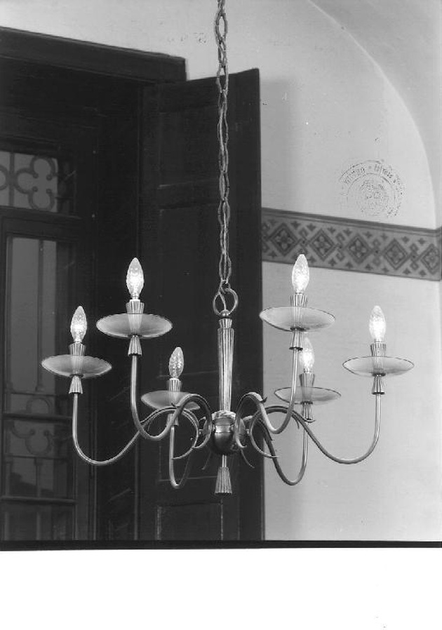 lampadario, opera isolata - produzione milanese (prima metà sec. XX)