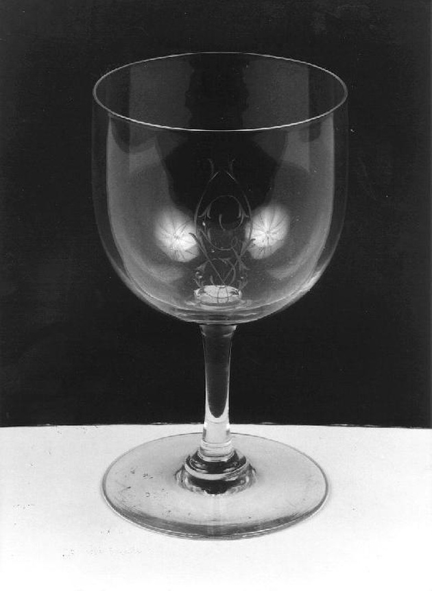 bicchiere, opera isolata - manifattura italiana (seconda metà sec. XIX)