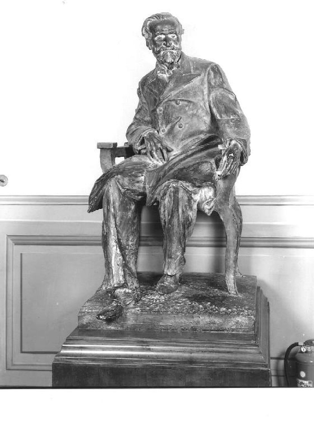 Ritratto di Giuseppe Verdi, ritratto di Giuseppe Verdi (statua, opera isolata) di Secchi Luigi (attribuito) - ambito italiano (fine/inizio secc. XIX/ XX)