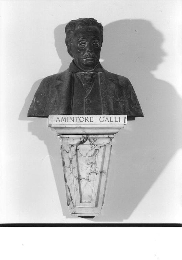 busto di Amintore Galli, busto di Amintore Galli (busto, opera isolata) - ambito lombardo (prima metà sec. XX)