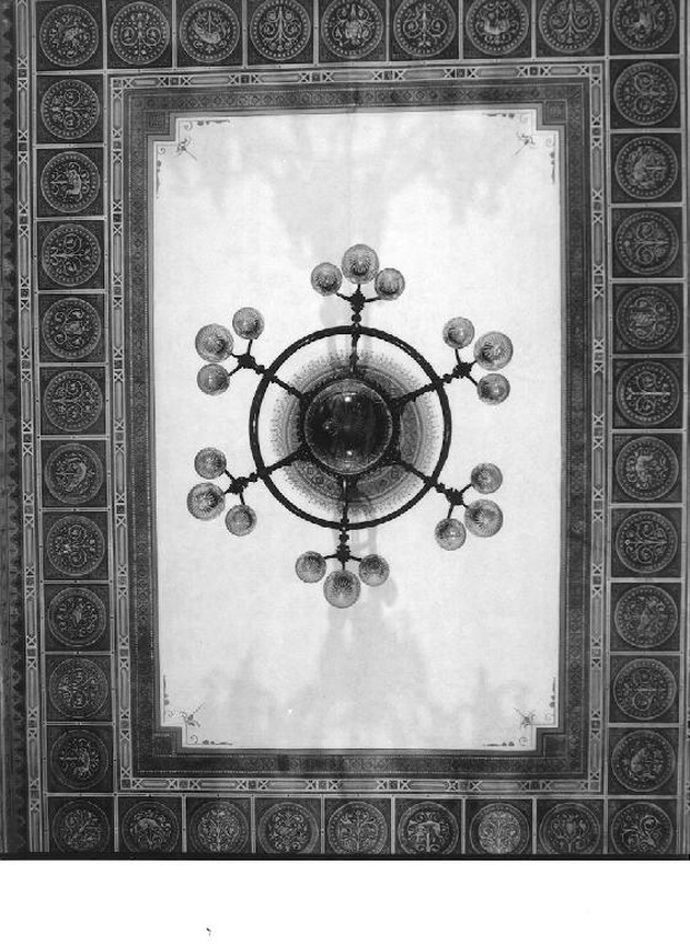 motivi decorativi geometrici e vegetali stilizzati, motivi decorativi geometrici e vegetali stilizzati (decorazione pittorica, elemento d'insieme) di Comolli Angelo (attribuito) (sec. XIX)