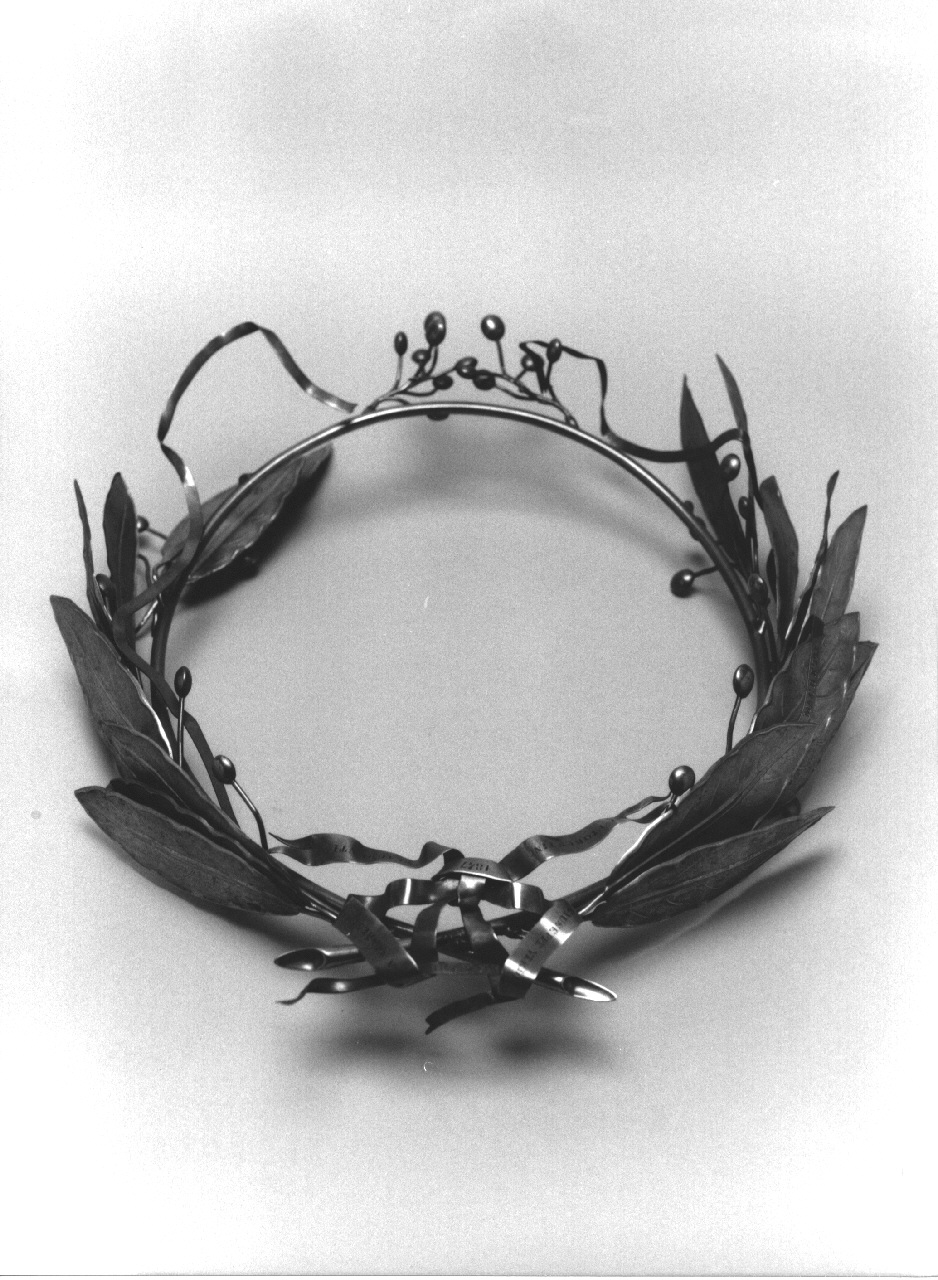 corona di alloro, opera isolata - ambito fiorentino (sec. XIX)