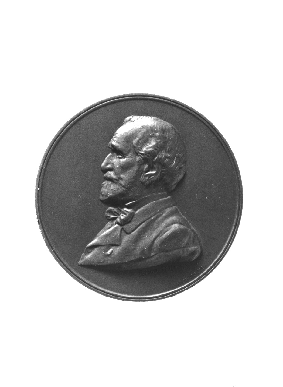 ritratto di Giuseppe Verdi, ritratto di Giuseppe Verdi (medaglia, opera isolata) - produzione italiana (sec. XX)