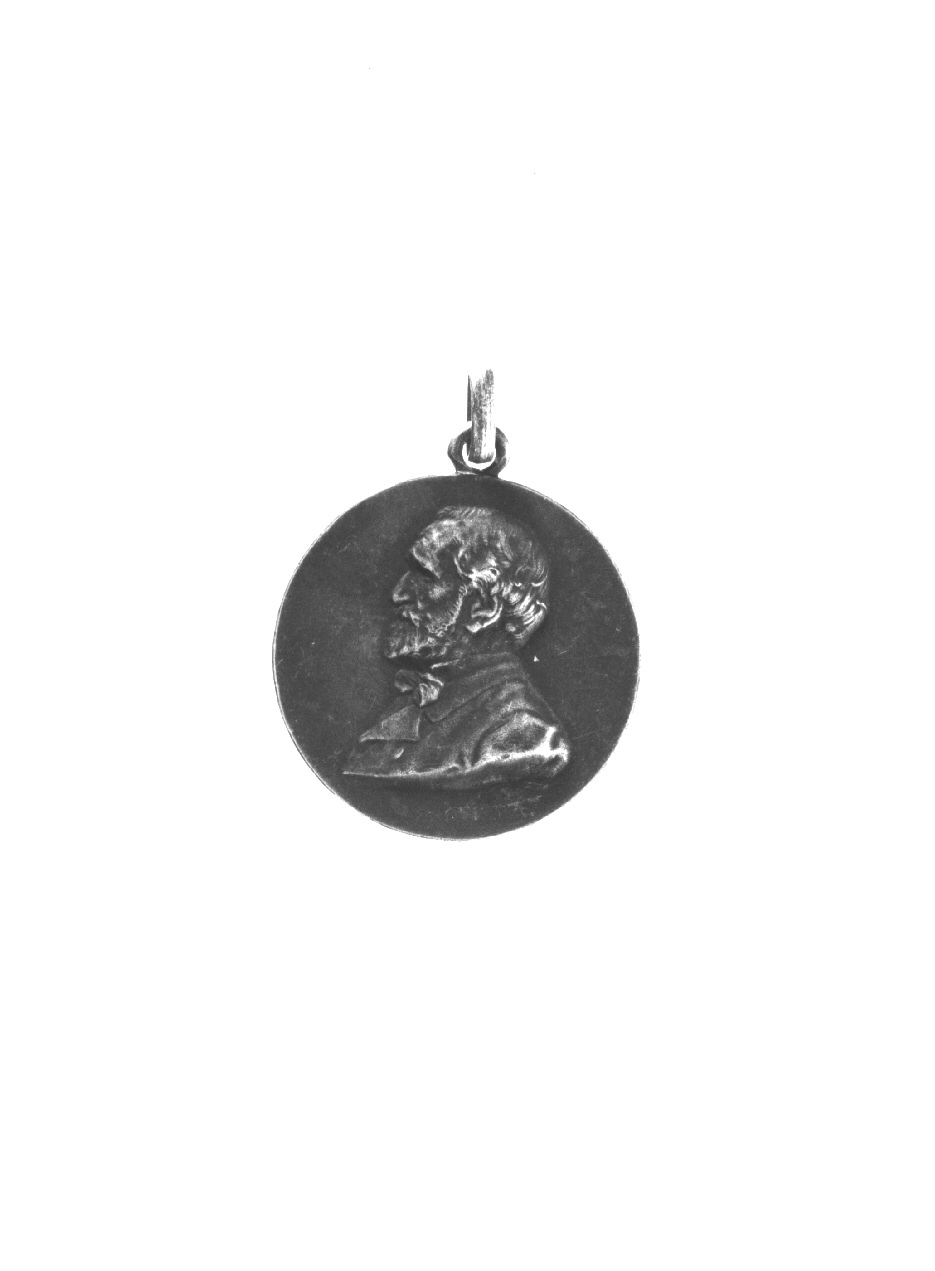 ritratto di Giuseppe Verdi, ritratto di Giuseppe Verdi (medaglia, opera isolata) - produzione italiana (sec. XX)