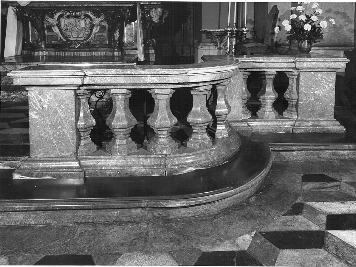 balaustrata di altare, opera isolata - bottega lombarda (sec. XVIII)