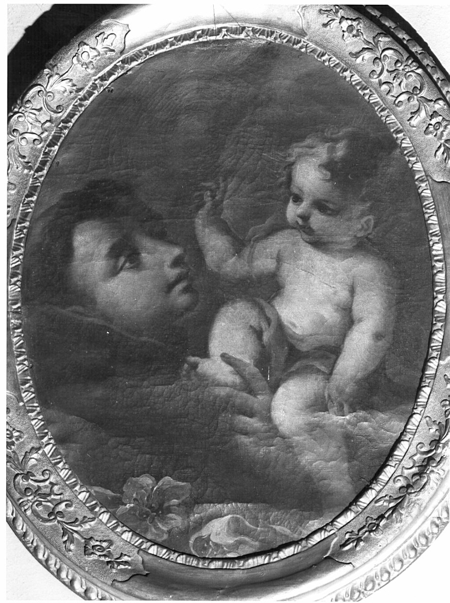 Sant'Antonio da Padova con il bambino (dipinto, opera isolata) - ambito lombardo (fine/inizio secc. XVII/ XVIII)