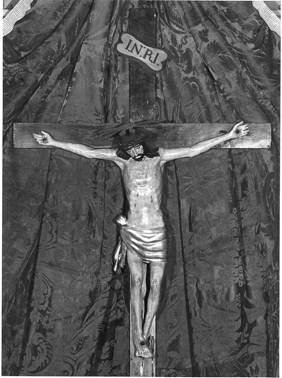 Cristo crocifisso (crocifisso, opera isolata) - bottega Italia settentrionale (sec. XIX)