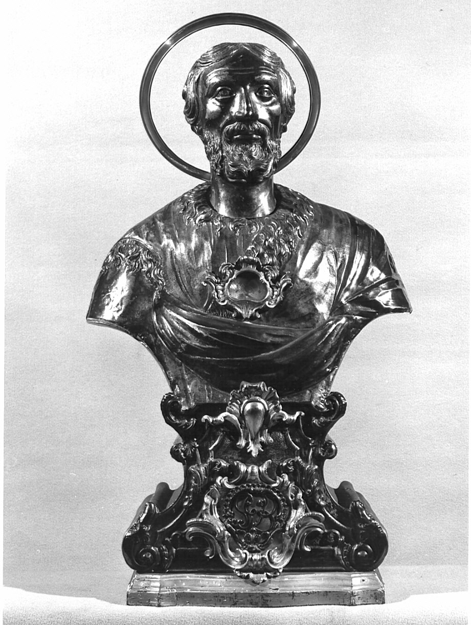 San Clemente (reliquiario - a busto, opera isolata) - bottega lombarda (sec. XIX)