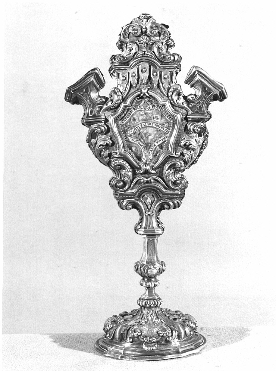 reliquiario - a ostensorio, opera isolata - bottega lombarda (sec. XVIII)
