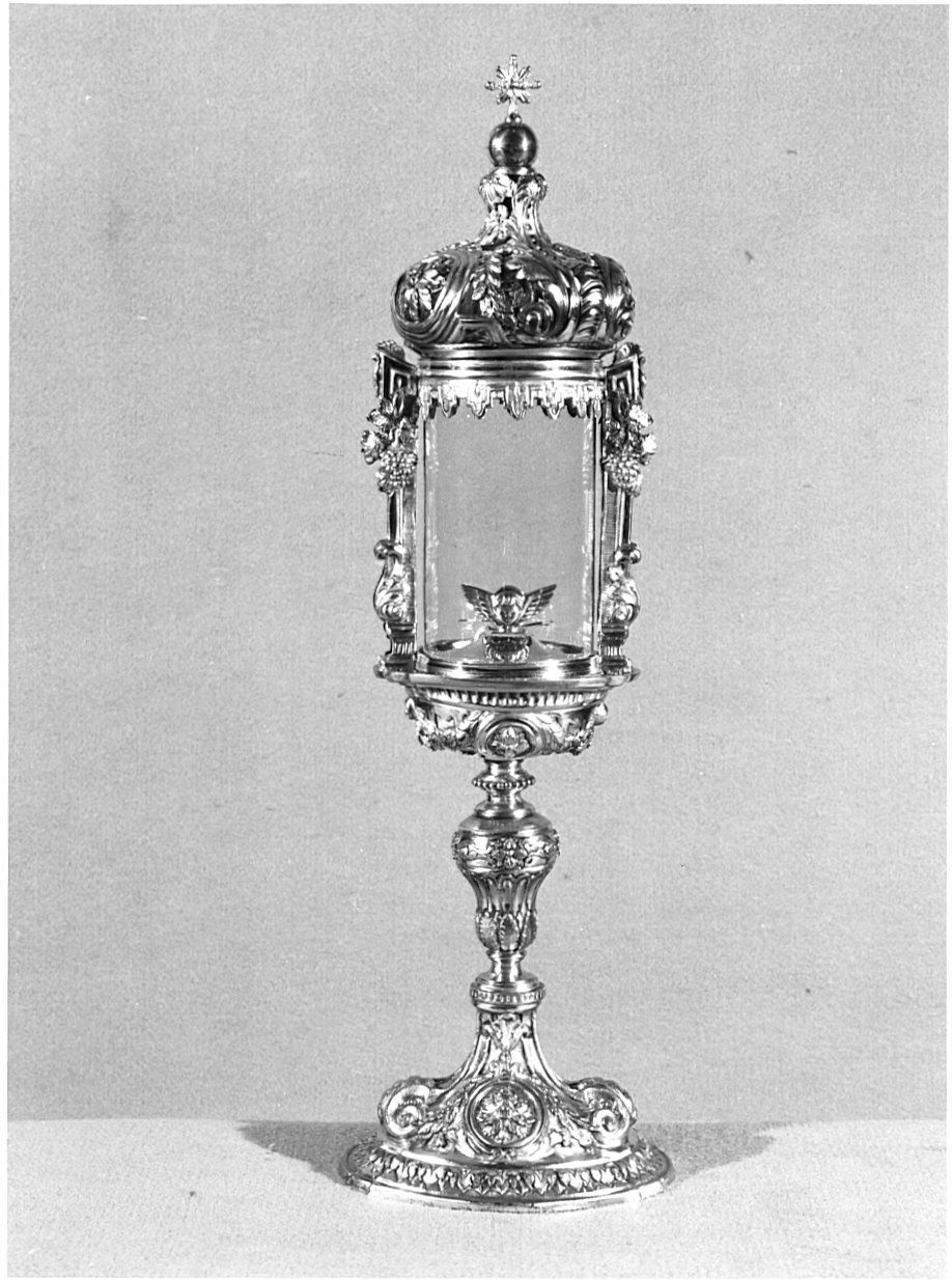 ostensorio - a coppa, opera isolata - bottega lombarda (sec. XIX)