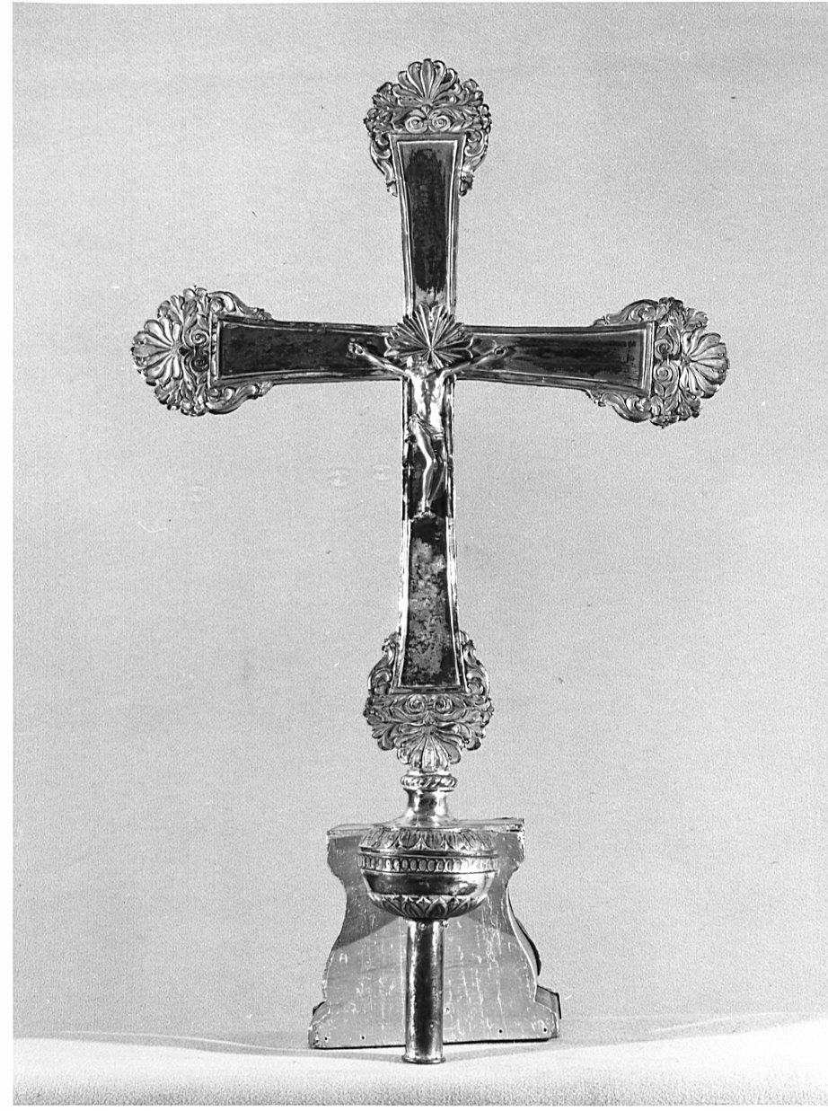 croce processionale, opera isolata - bottega italiana (sec. XIX)
