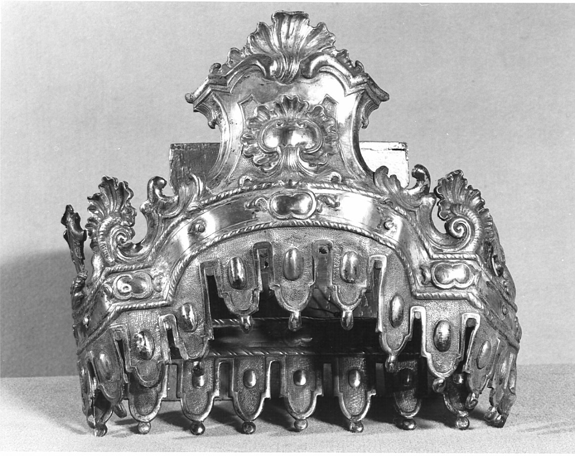 corona pensile, opera isolata - bottega italiana (sec. XIX)