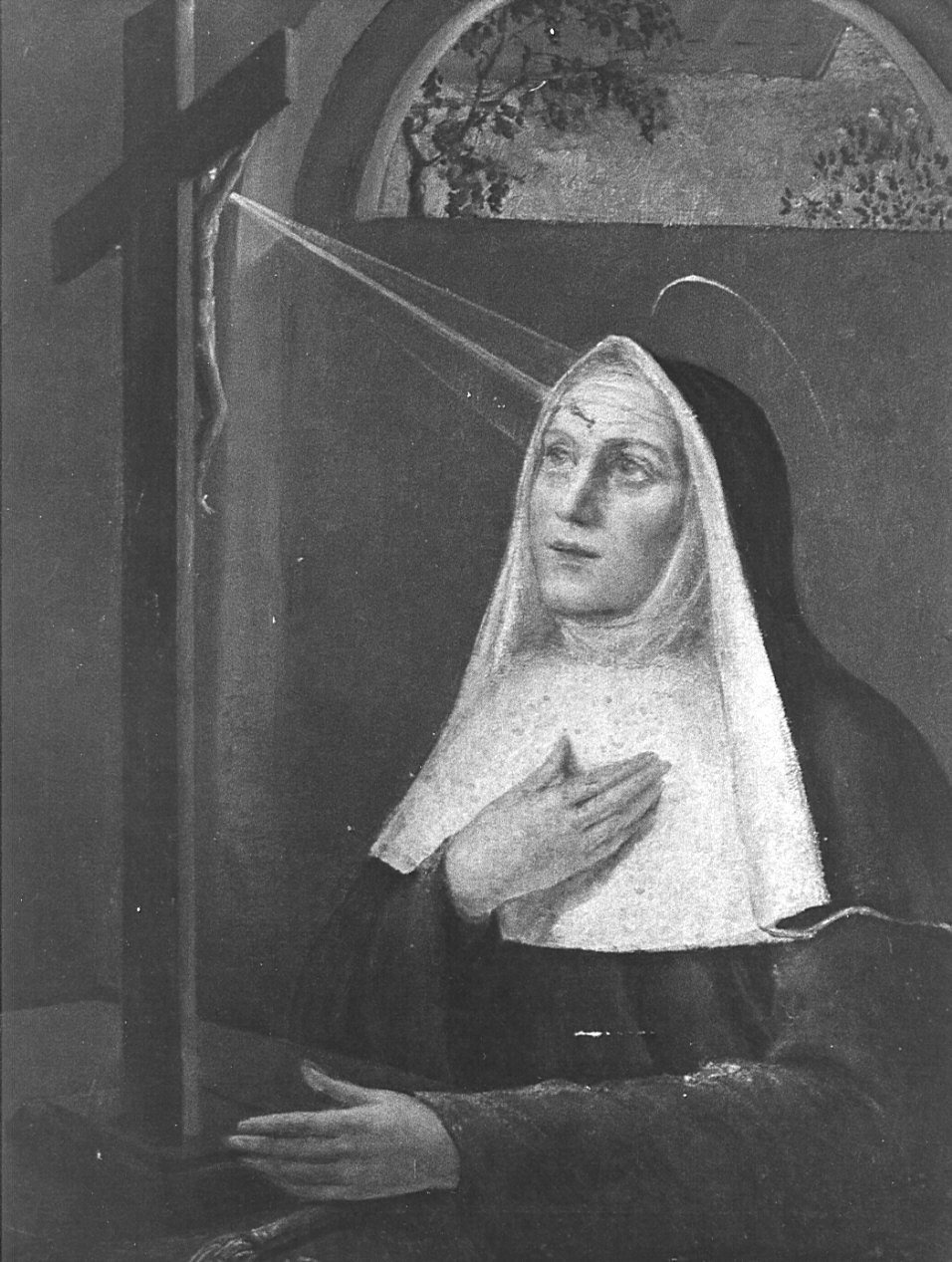 Santa Rita da Cascia (dipinto, opera isolata) - ambito lombardo (sec. XX)