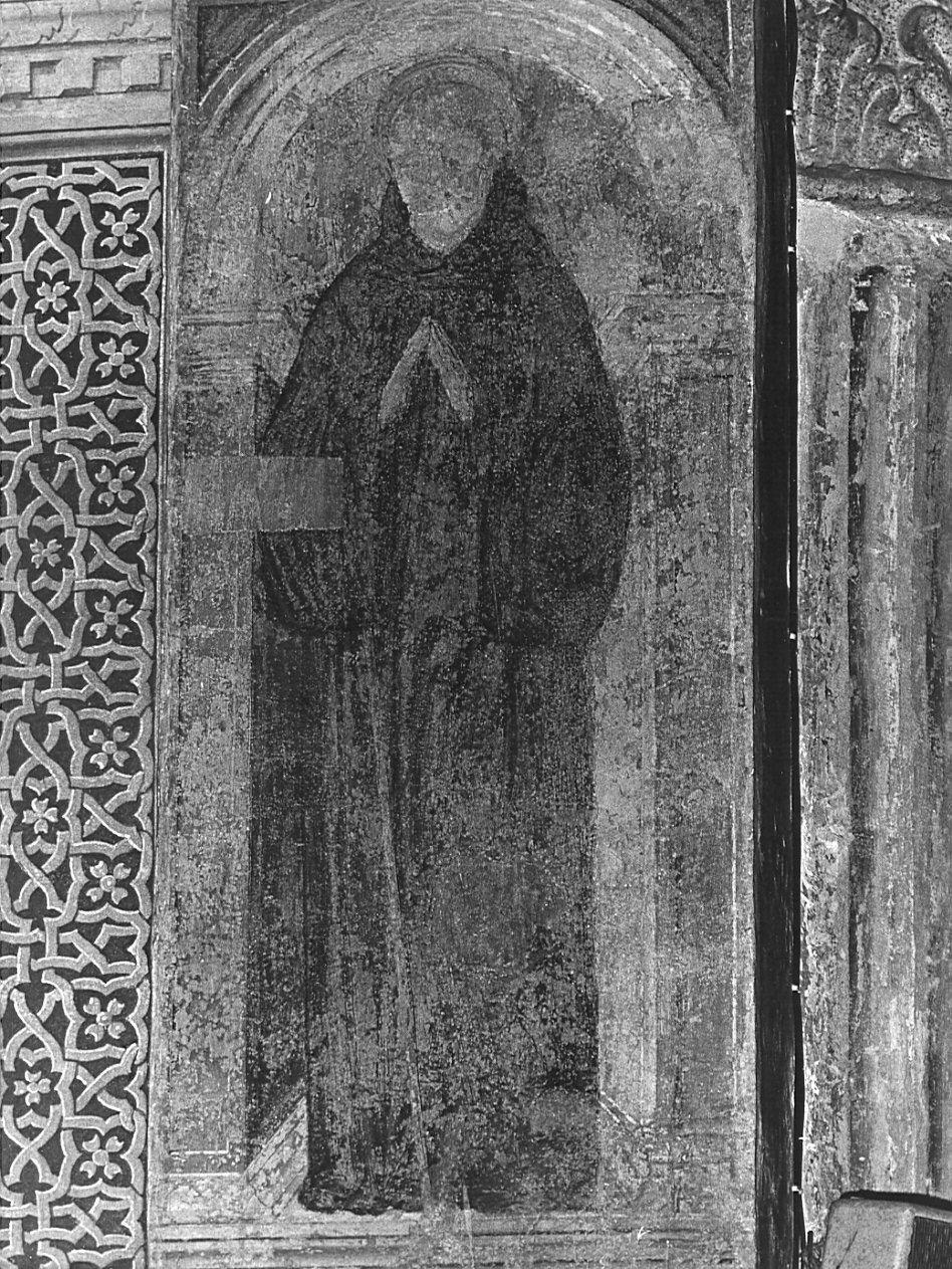 Santo monaco (dipinto, elemento d'insieme) di De Mottis Agostino (sec. XV)