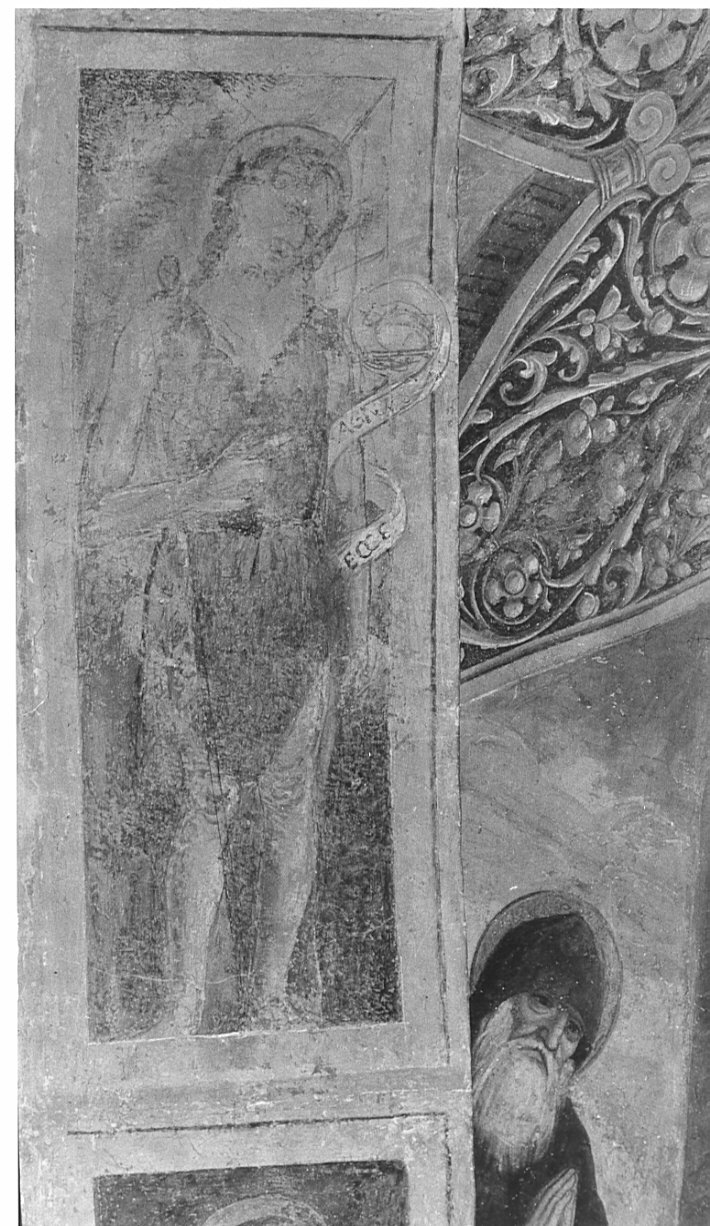 San Giovanni Battista (dipinto, elemento d'insieme) di Montorfano Giovanni Donato (sec. XV)