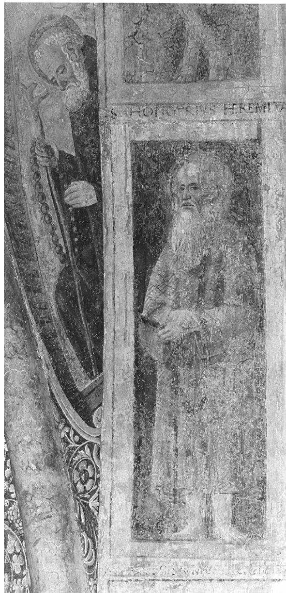 Santo eremita (dipinto, elemento d'insieme) di Montorfano Giovanni Donato (sec. XV)